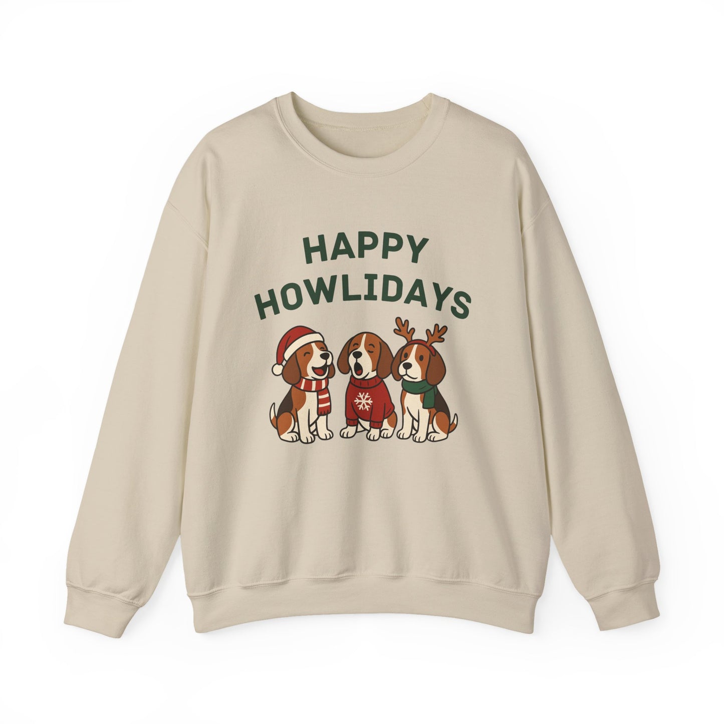 Howliday Beagle Fleece Crew Sweatshirt