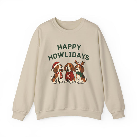Howliday Beagle Fleece Crew Sweatshirt