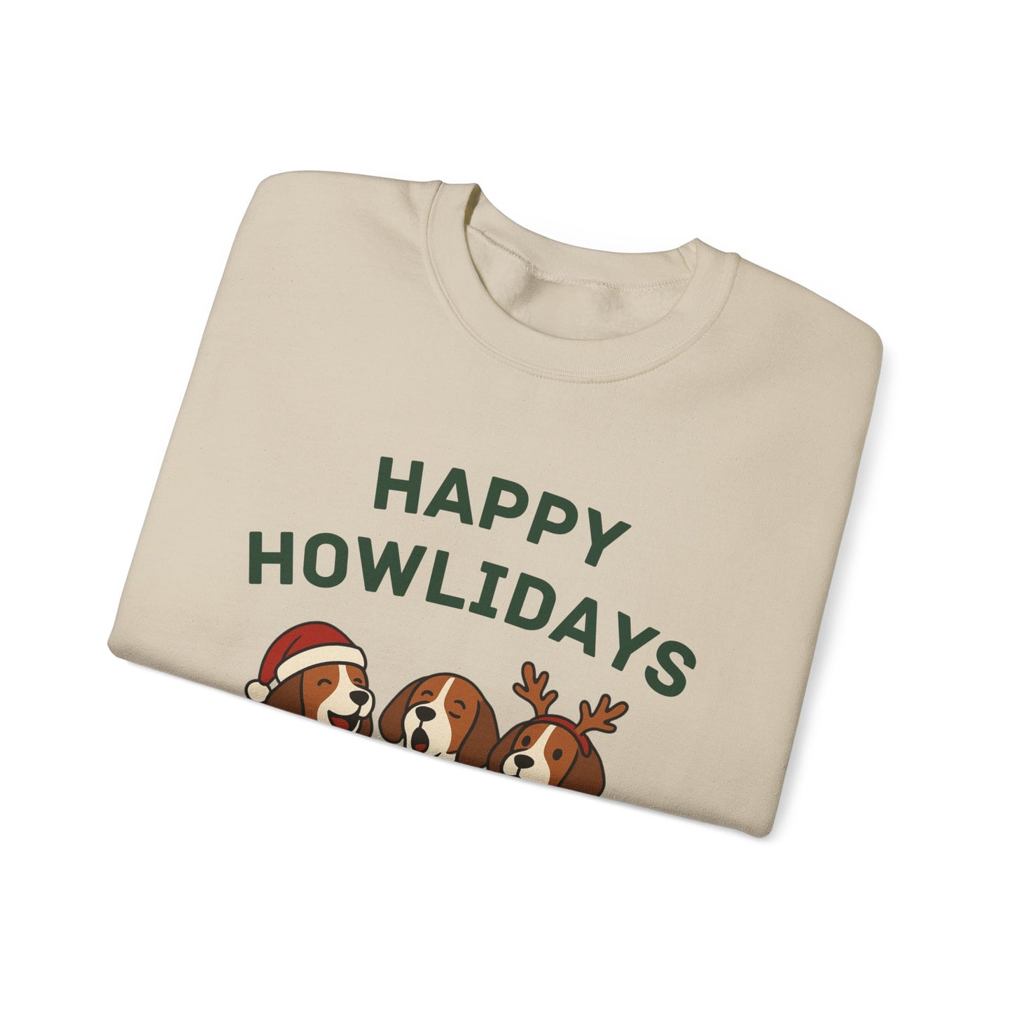 Howliday Beagle Fleece Crew Sweatshirt