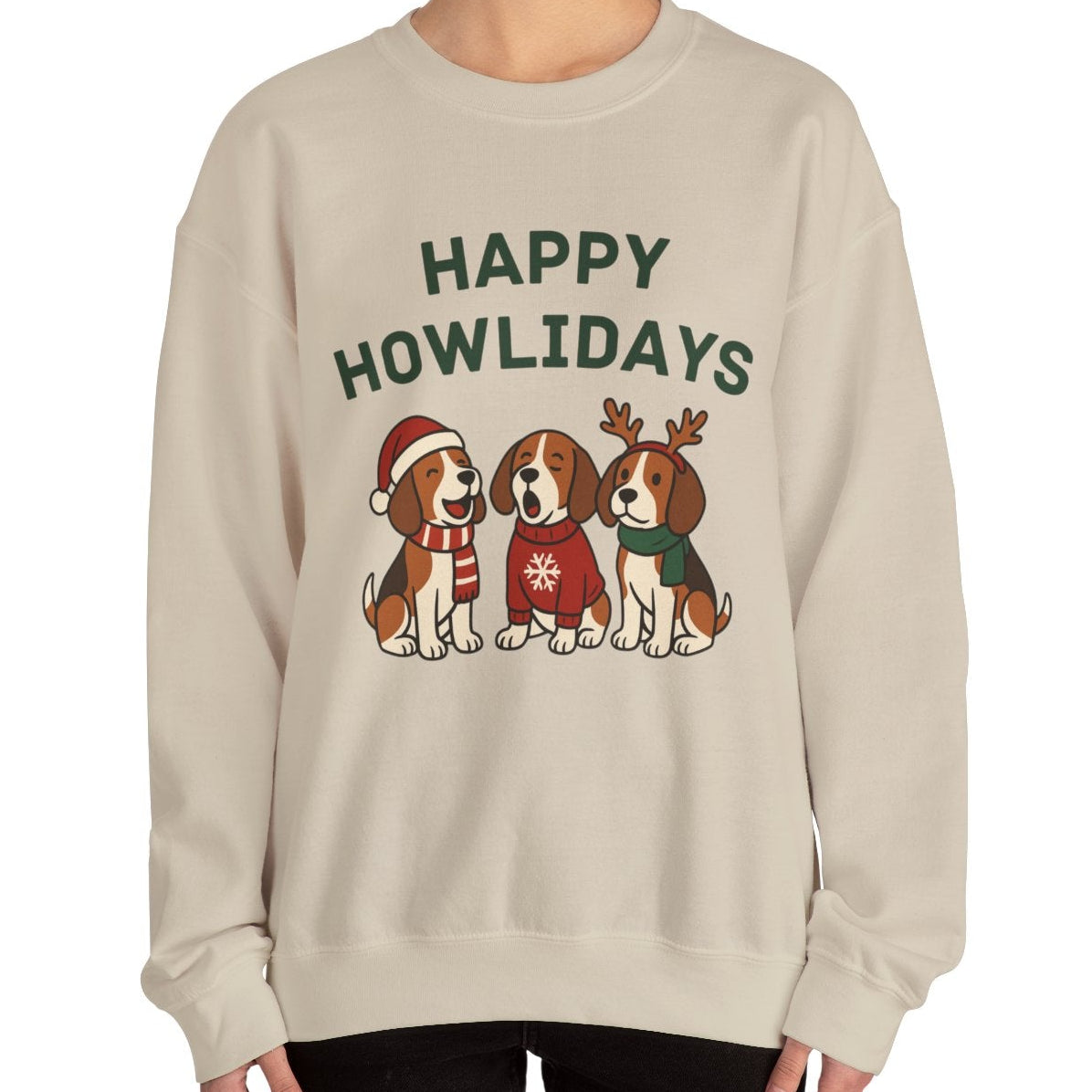 Howliday Beagle Fleece Crew Sweatshirt