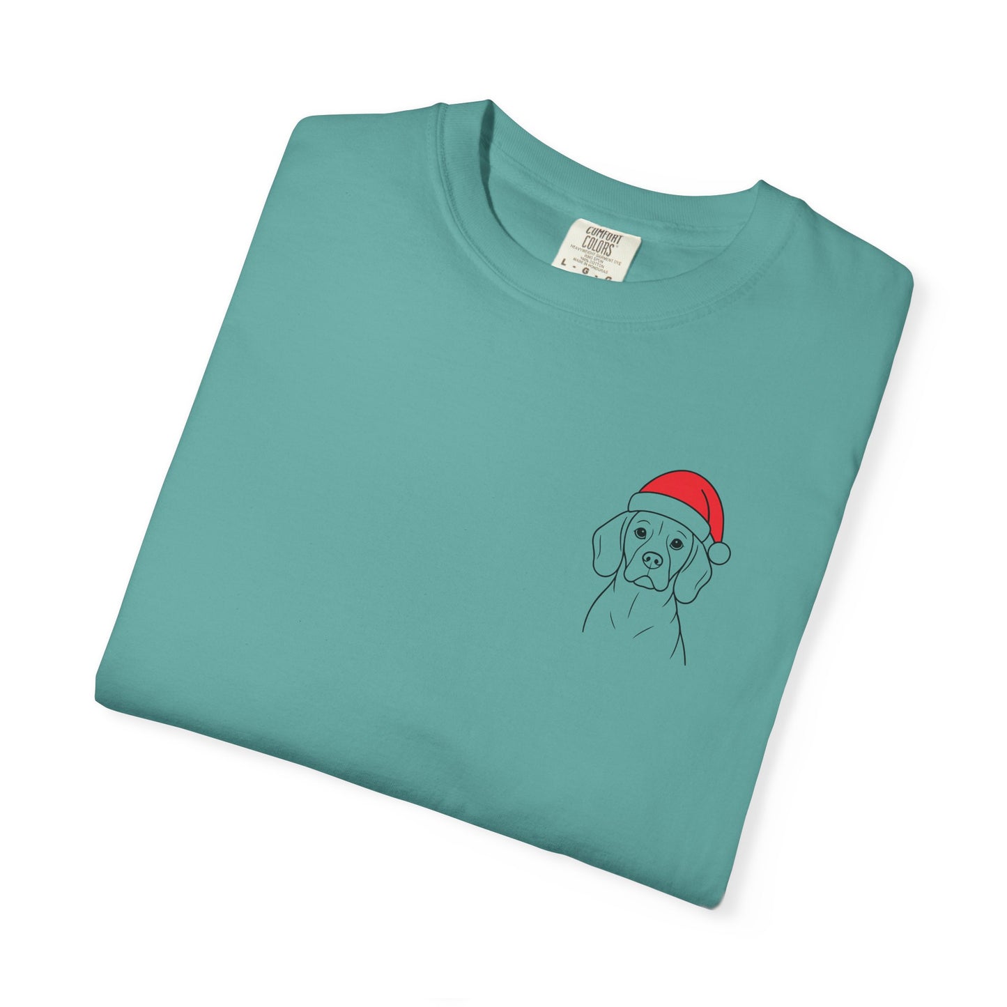Santa Beagle Short Sleeve T-Shirt